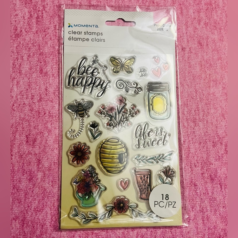 Momenta Name Brand 18pc Bee Happy Stamps